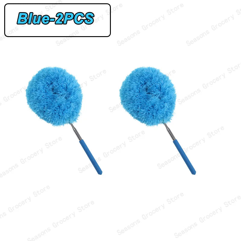 Reusable Microfibre Ceiling Fan Duster Dusting Dust Duster Ceiling Fan Blade Cleaning Adjustable Length Household Cleaning Tool