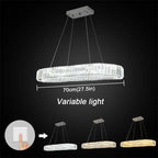 Modern Crystal Chandelier Dining Room Decor Pendant Hanging Light Fixtures For Living Room Ceiling Lamp Lustre Home Decoration
