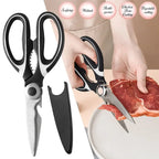 Multifunctional Scissors Kitchen Stainless Steel Scissors Chicken Bone Meat Fish Killing Dedicated Household Gadgets Scissors