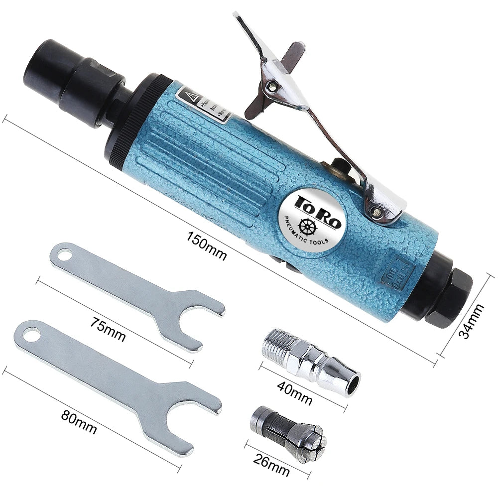 1/4" Pneumatic Die Grinder Air Die Grinder Grinding Mill Engraving Tool Polishing Machine 22000RPM /25000RPM for Pneumatic Tool