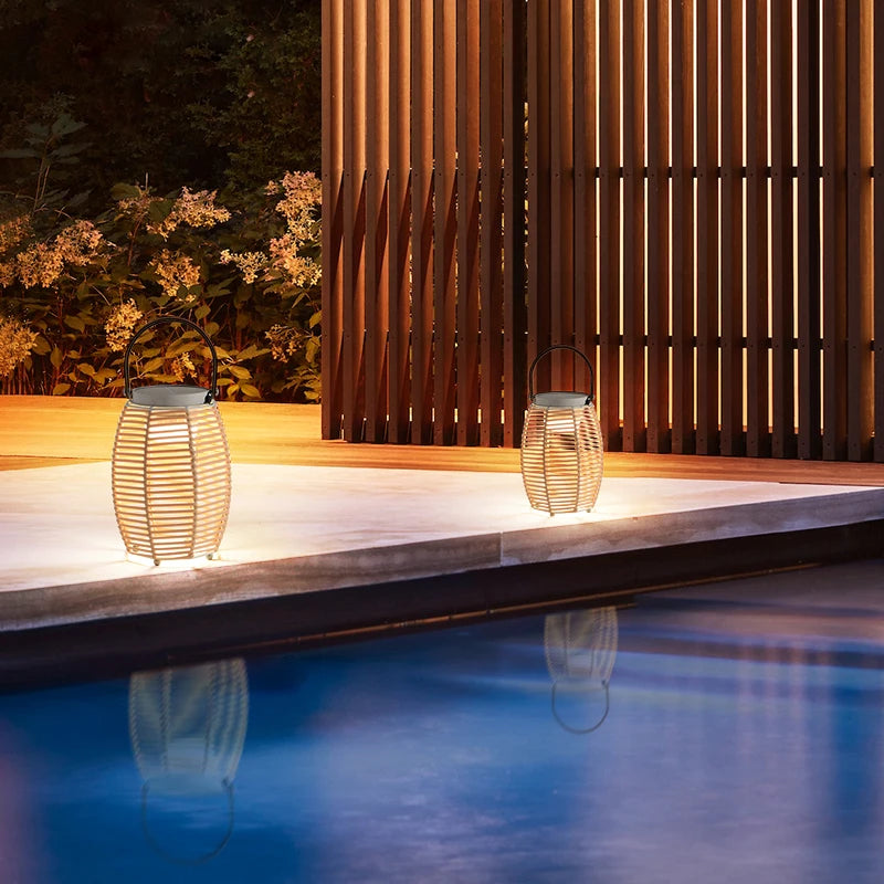 Outdoor Light Waterproof Garden Light Villa Garden Light Modern Simple Design Sense terrace atmosphere light Solar light woven