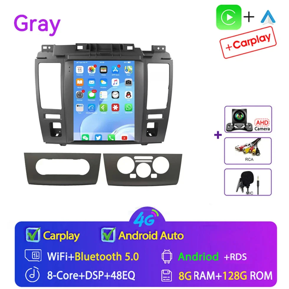 For Nissan Tiida Versa 2004 2005 - 2013 for Tesla Style 9.7" Android 15 Car Android auto Wireless Carplay Radio GPS Navi NO DVD