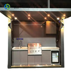 Customized Multi-functional Mobile Outdoor Kitchen Folding Party Kitchen Modern Stainless Oven Integrated Barbecue Kitchen