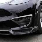 For Tesla Model Y Fog Lamp Spoiler Blade Trim Protective Cover Wolf Tooth Wind Blades ABS Car Decoration Stickers Accessories