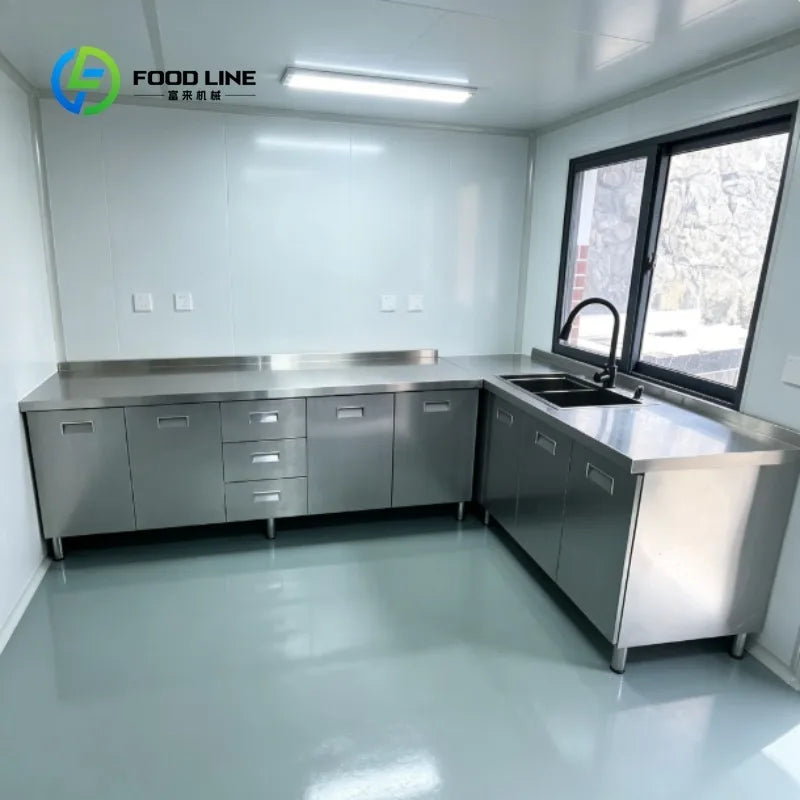 Custom Industrial Stainless Steel Kitchen Table Food Prep Workbench for Commercial Catering Kitchen