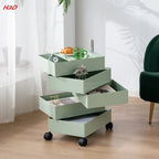 360 Rotating Storage Cabinet Movable Bedside Cabinet Ins Minimalist Nordic Internet Celebrity Cosmetics Multilayer File