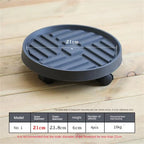 Flower Pot Stand Trays With Wheels Multifunctional Flower Disc Base Durable Movable Round Square Bonsai Plants Trays Home Decor