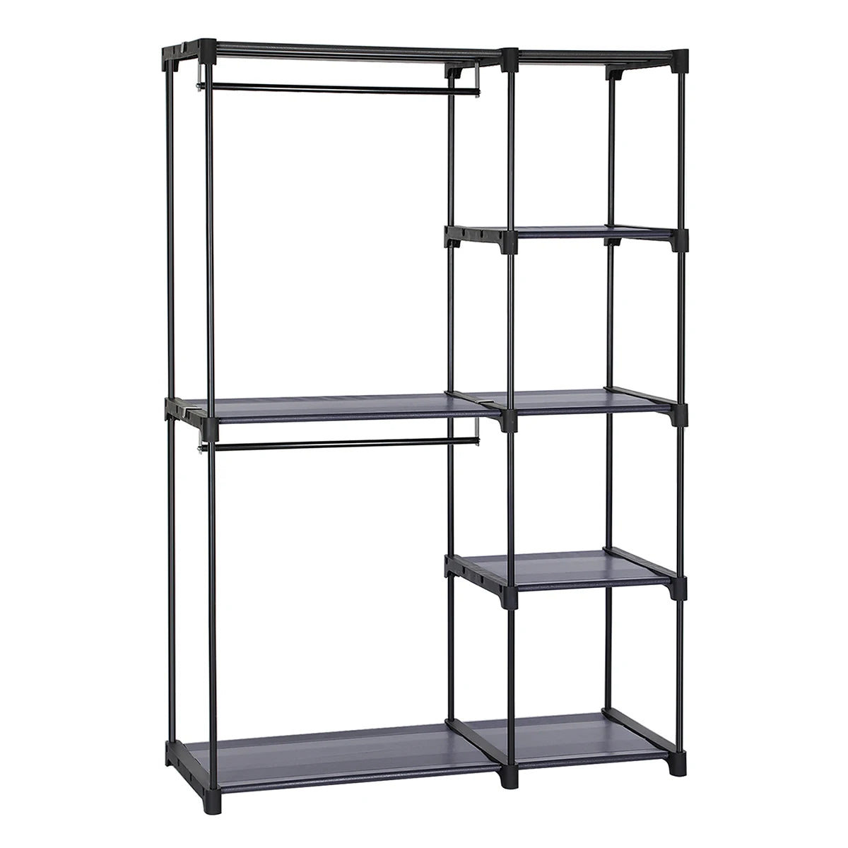 SONGMICS Portable Closet, Freestanding Closet Organizer, Clothes Rack with Shelves, Hanging Rods, Storage Organizer