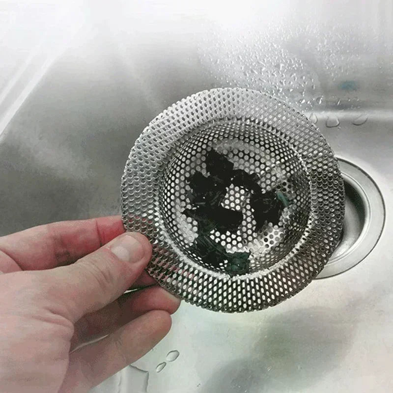 Kitchen Water Sink Filter Sink Mesh Strainer Kitchen Tool Stainless Steel Bathroom Floor Drain Cover Shower Hair Catche Stopper