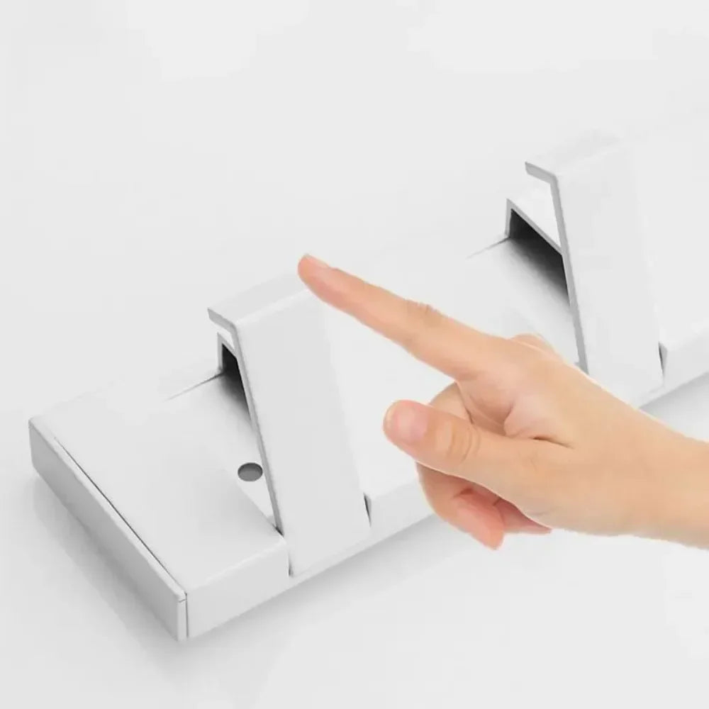 Foldable Coat Rack Wall Hanger Shelves Steel Shelf Behind Door Hooks Clothes Organizer Towel Rack Key Storage Bathroom Furniture