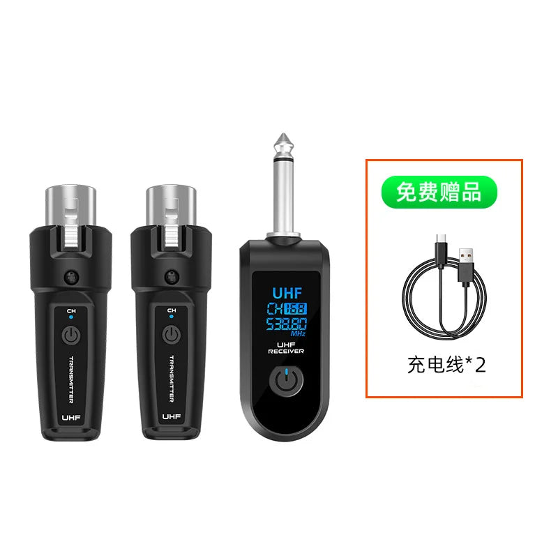 Good Wireless microphone system UHF wireless XLR transmitter and receiver for dynamic microphones, audio mixer PA systems guitar