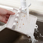 1pc Kitchen Spoon Rack, Fork and Shovel Rack Appliance Organizer -Non-slip Plastic Rest Chopsticks Storage Rack