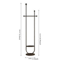 Stand Portable Clothes Rack Bedroom Floor Holder Clothes Hanger Hat Rack Home Modern Perchero De Pie Clothing Store Furniture