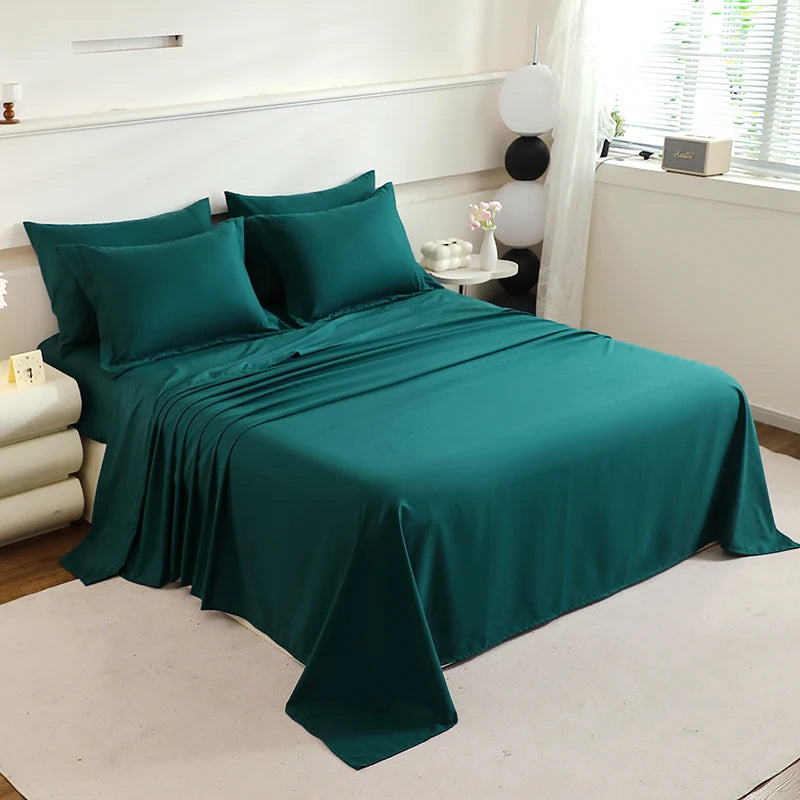 Twin Full Queen King Comforter Mattress Topper Bed Sheet And Pillowcases White Set In A Carton
