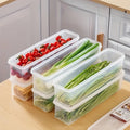 Transparent cover storage box, kitchen storage accessory, for organizing and storing in the kitchen or refrigerator