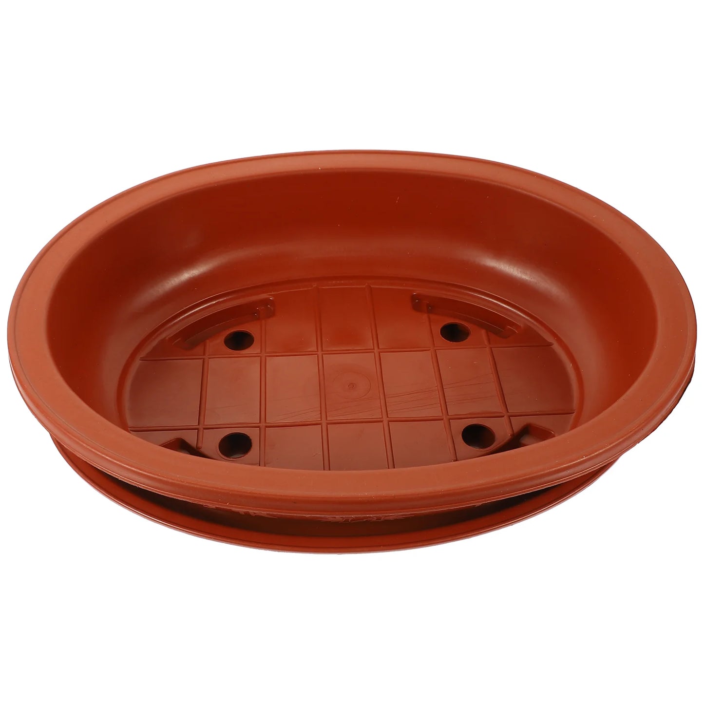 Oval Plastic Flower Pot Breathable Planter With Drainage Holes For Bonsai Indoor Gardening Flower Pots Planters Household