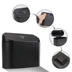 1L Car Interior Storage Case Trash Garbage Box Door Bin Push Can Mini Tray Dustbin Seat Clip Stand Holder Automotive Accessories