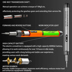 Multifunctional Precision Electric Screwdriver,Silent, Durable, Long-lasting,Rechargeable,High Torque Household Maintenance Tool