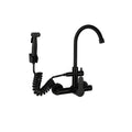 Kitchen Faucet With Spray Gun Wall Mounted Hot Cold Water Mixer Tap Rotatable Faucets Dual Water Mode No Dead corner Cleaning