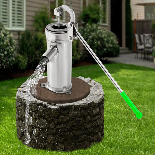 Deep Well Water pump 32mm Handheld Press Pump Stainless Steel Hand Well Pump  for Industrial Work or Garden Yard Farm Home