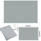 Waterproof Sun Shade Cloth with Grommets Rectangle Square Patio Sun Screen Pergola Shade Sail Canopy Cover Tarp Screens