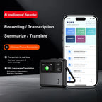 P30 Mini AI Voice Recorder Intelligent Sound Controlled Voice Recorder Language Translator Meeting Recording Mobile Phone Holder