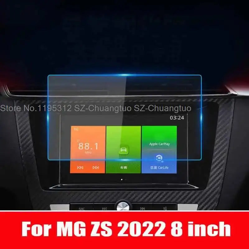 Tempered glass screen protective film For MG ZS 8 inch 2021 2022 Car GPS Navigation Central control  Car interior sticker