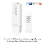 Built-in WiFi Smart DIY Motorized Chain curtain motor （plug-in model），APP/voice/remote timer settings (without gateway）