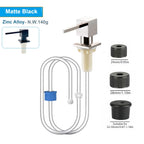 Kitchen Sink Liquid Soap Pump Dispenser Nickle Golden Lotion Holder Pump 360° Head Silicone Tube Kit Under Deck Counter Tool