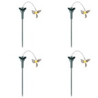 5-1PC Solar Powered Flying Wobble Butterfly Bird Garden Animal Fluttering Butterfly Dancing Ornaments Outdoor Decor Lawn Decor