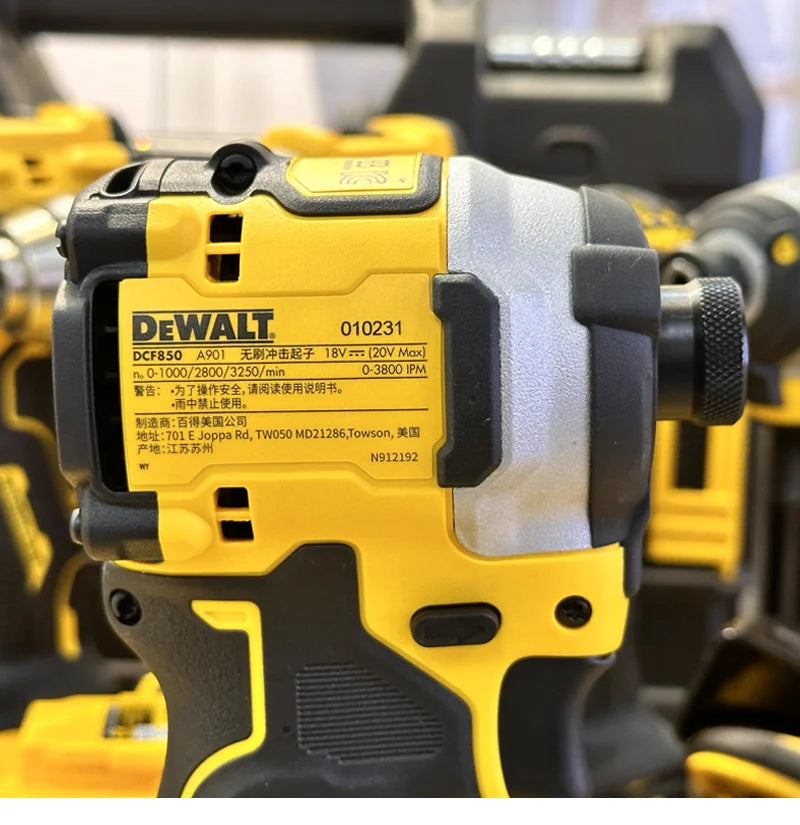 DEWALT DCF850 DCF887 20V Impact Driver 205NM Brushless Motor Cordless Rechargable Screwdriver Electric Impact Drill Power Tools