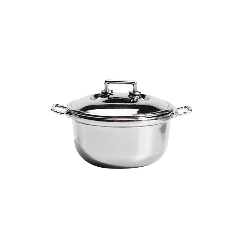 Hot Pot 1:12 Dollhouse Miniature Kitchen Utensils Cooking Ware Pot Boiler Pan Coffee Tea Cups Chair Ceramic Pot Kitchen Play Toy