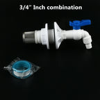 1~8PCS 1/2, 3/4, 1 Inch UPVC Double Female Thread Water Tank Joints Garden Irrigation Accessories Fish Tank Connector