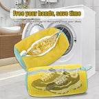 Machine Washable Shoe Washing & Drying Bag with Soft Fiber - Durable Polyester Laundry Protector for Shoes Adjustable Strap