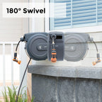 Giraffe Tools AW30 Garden Hose Reel Retractable 1/2" x 100 ft Wall Mounted Water Hose Reel