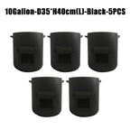 5/10Gallon Felt Plant Grow Bags Nonwoven Fabric Garden Potato Pot Greenhouse Vegetable Growing Bags Moisturizing Vertical Tools