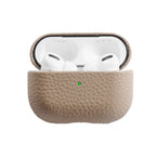 For AirPods Pro 3 Lychee Pattern Cowhide Leather Case for Airpods 4 3 2 1 Pro All-inclusive Earphone Protection Handmade Cover