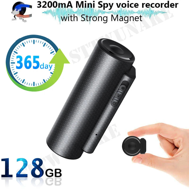 Mini voice recorder 600 hours digital recording device professional sound dictaphone audio listening micro record portable small