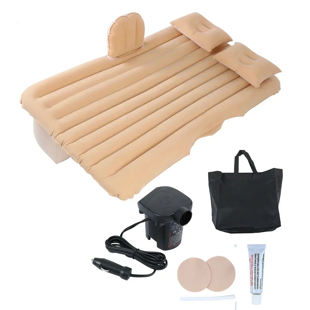 Car Inflatable Bed for Car Travel, Air Mattress Back Seat Use, Camping Sleep Rest