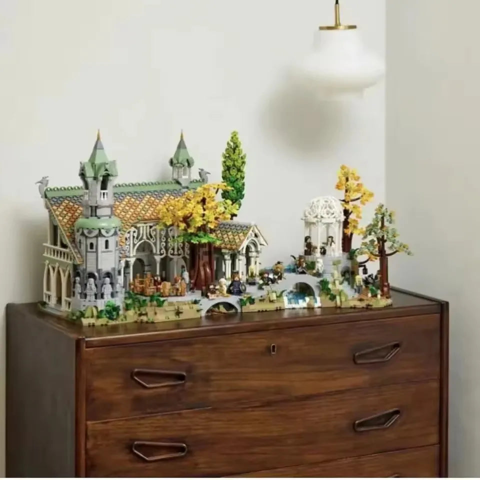 6167pcs Film Series of the Rings Street View Building Blocks Model Compatible 10316 Style Bricks Toy Kid Gifts