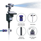 Solar Motion Sensor Sprinkler Eco-friendly Jet Spray Animal Repeller with Solar Panel Garden Pest Bird Control Repellent