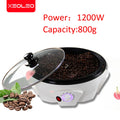 XEOLEO 800g Electric Coffee roaster 1200W Automatic Coffee Bean Baker Coffee baking machine suitable for Peanut Bean Roaster