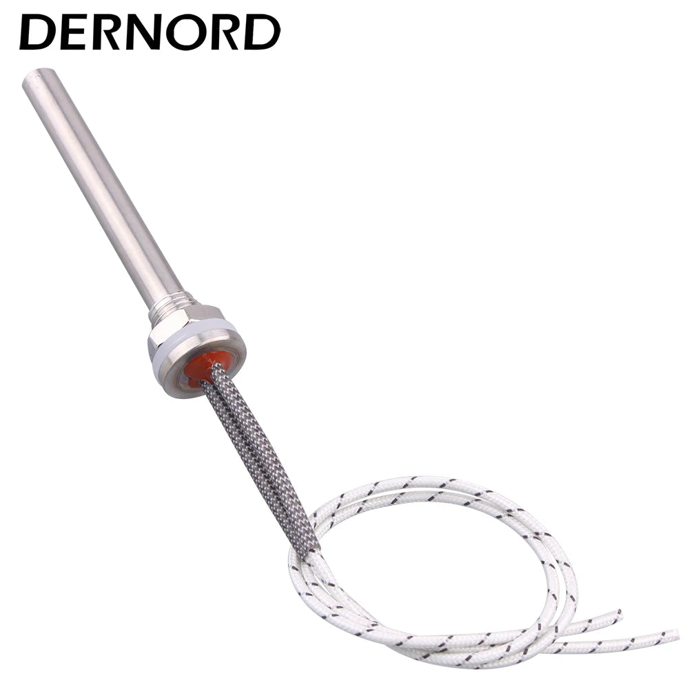 12V Cartridge Heater DC Water Heater M14 Thread Heating Rod SUS304 Electric Tubular Heating Element 50W/100W