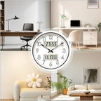 Modern Design Clock Silent Non Ticking Round Luminous Wall Clock with Calendar Digital Display Night Light Wall Clock Decor