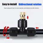 72W Large Garden Irrigation Timer Watering System Fog Nozzles Irrigation Kit Automatic Spray Misting Plant Watering System