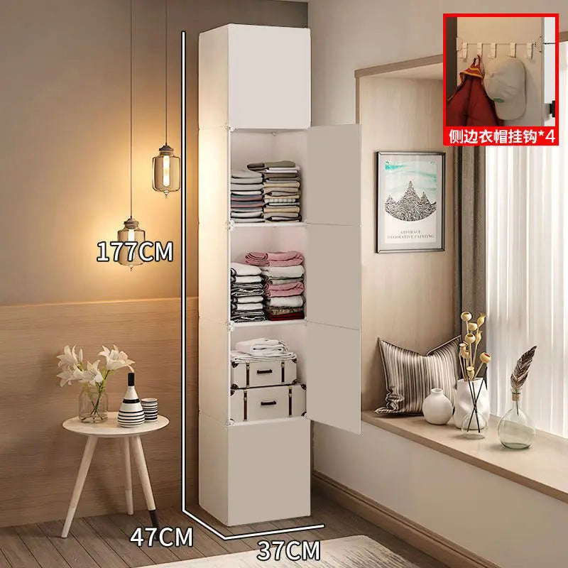 Storage Organizer Closet Partitions Cupboard Bedroom Clothes Wardrobe Shelf Foldable Living Room Guarda Roupa Salon Furniture