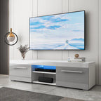 Modern High Gloss TV Stand for 59" TV