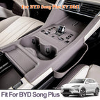 Fit For BYD Song Plus EV DMI 2020-2025 Central Control Panel Protective Pad Wireless Charging Silicone Pad Water Cup Holder Trim