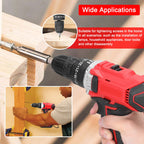 3-in-1 Multipurpose Electric Drill Cordless Impact Drill Speed Adjustable Electric Screwdriver Applicable to 21V Lithium Battery