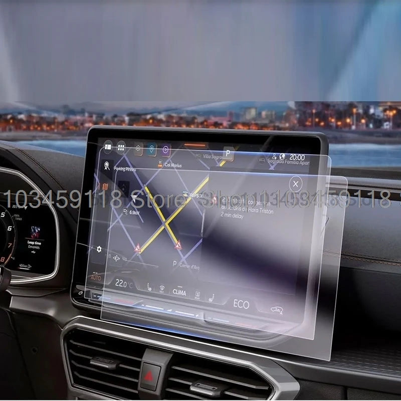 TPU screen Protector  film For Cupra Formentor 2025/Cupra Leon MK4 2024 2025 car 12.9inch GPS Navigation TouchScreen